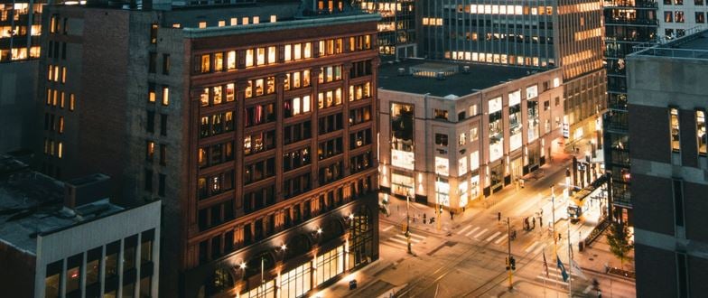 Intersection At Night